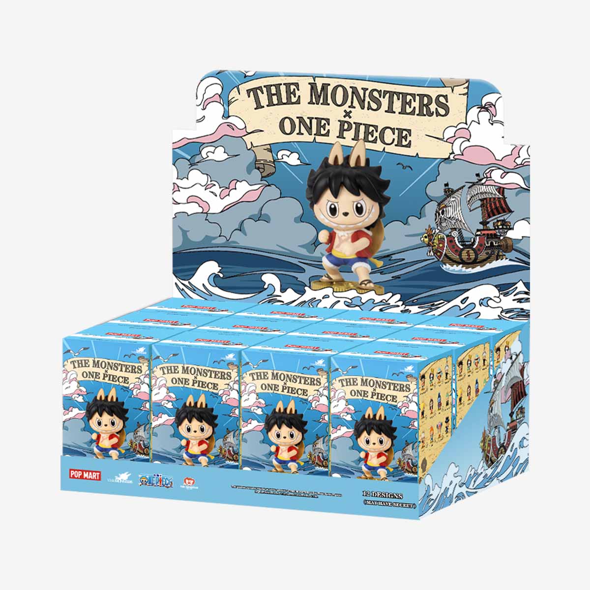 Cofre Completo Figuras Labubu x One Piece Caja Sorpresa 12pzas – Edición Secreta